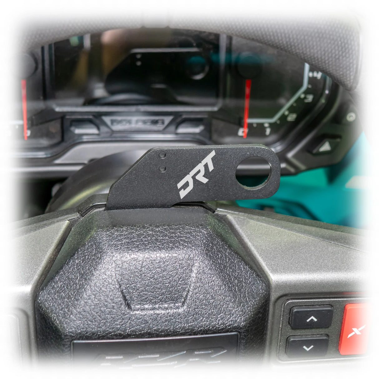 DRT Motorsports T Polaris RZR 2020+ Steering Wheel Single Push-To-Talk Plate