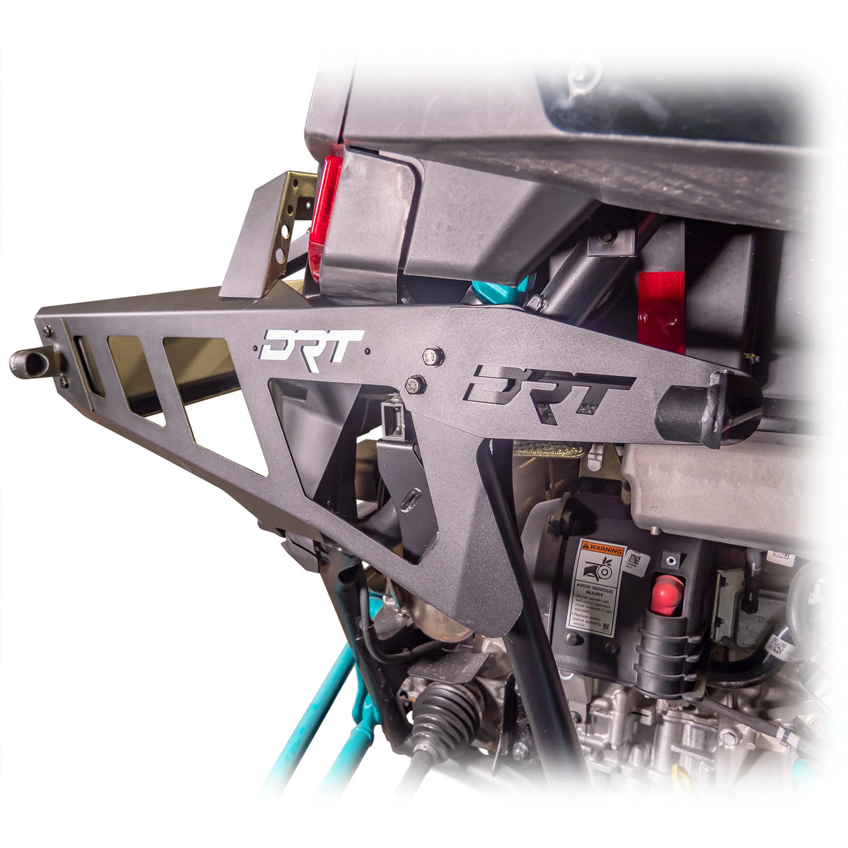 DRT Motorsports Polaris Pro R Desert Runner Fixed Tire Carrier AGM Electric Jack Holder Kit