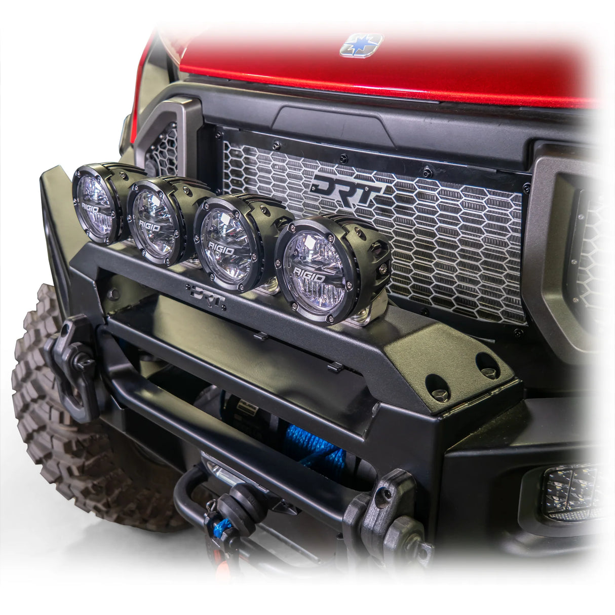 DRT Motorsports Polaris Ranger XD 1500 2024+ Front Bumper Light Bracket Kit