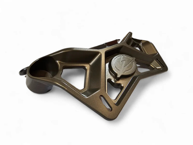Elektric Offroad 2017+ Can Am X3 Maverick Front Shock Mount Brace w/ light mount Anodized Gun Metal