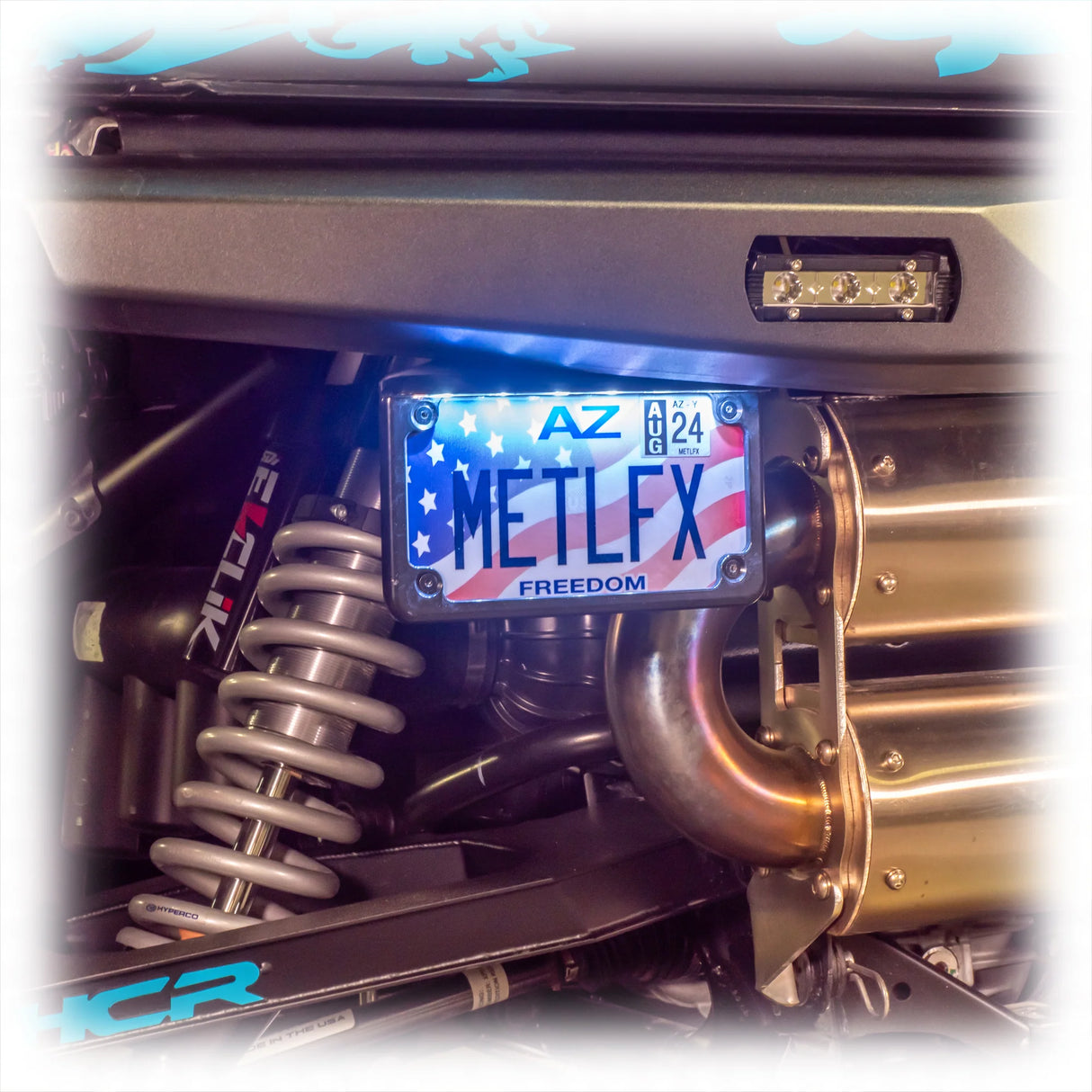 DRT Motorsports Polaris 2024+ Xpedition Rear Bumper License Plate Bracket