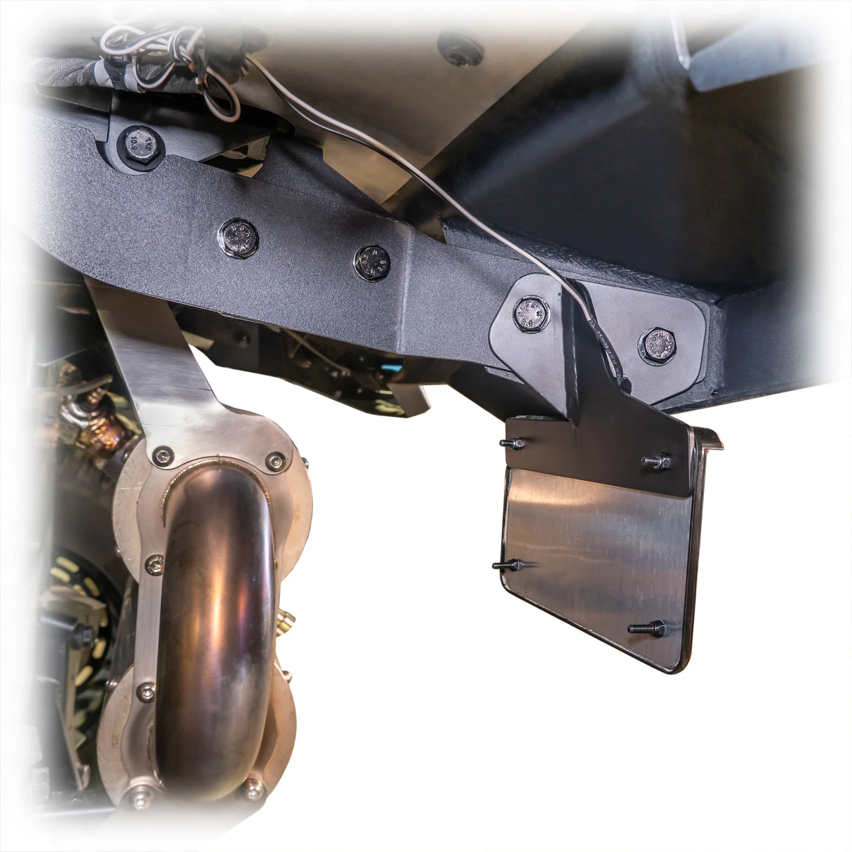 DRT Motorsports Polaris 2024+ Xpedition Rear Bumper License Plate Bracket