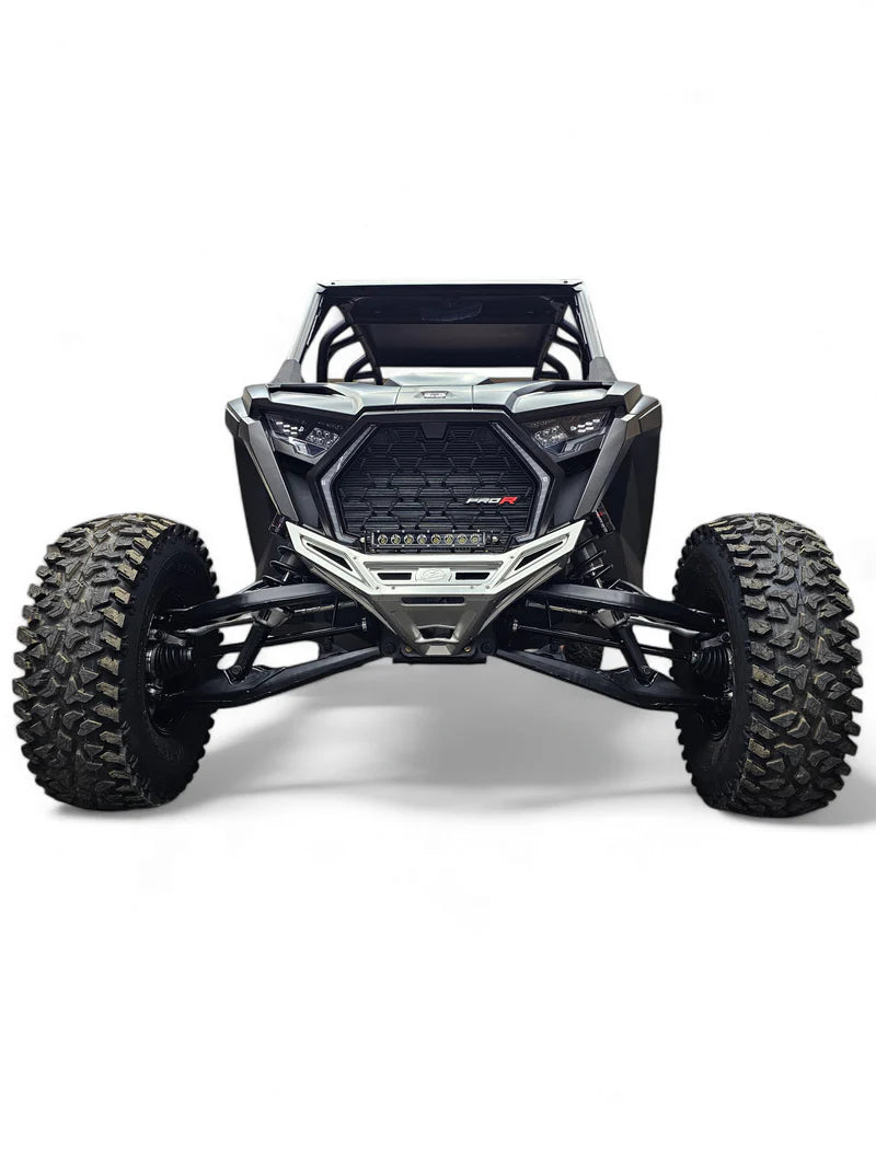 Elektric Offroad 2022-2025 Polaris Rzr Pro R/ Turbo R Billet Front Winch Bumper Anodized Clear