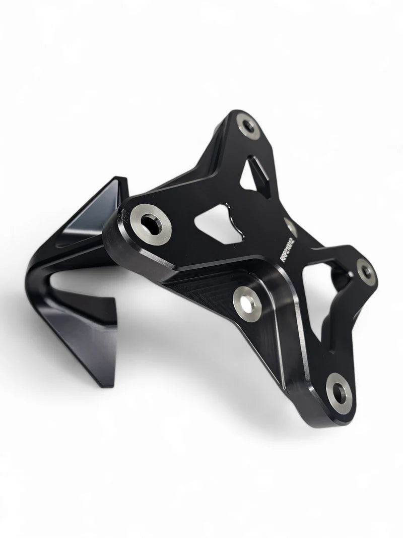Elektric Offroad 2017+ Can Am X3 Maverick 6 bolt EOD XL Radius Rod Plate with Tow Hook Black