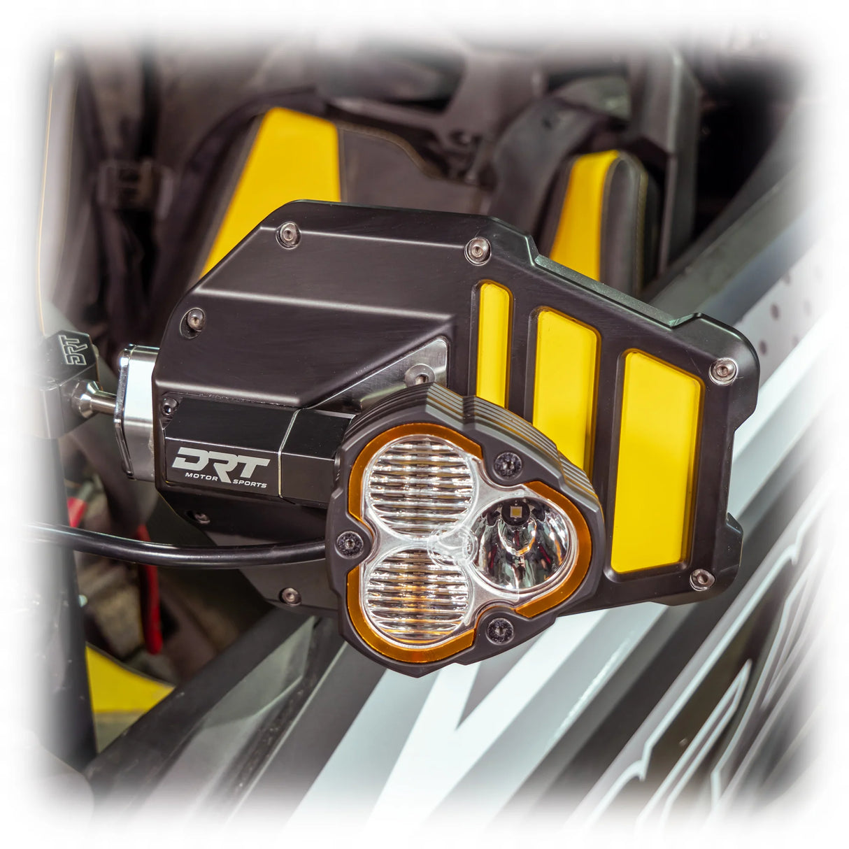 DRT Motorsports Billet Aluminum Tactical Convex Side Lighted Mirror Set Kit