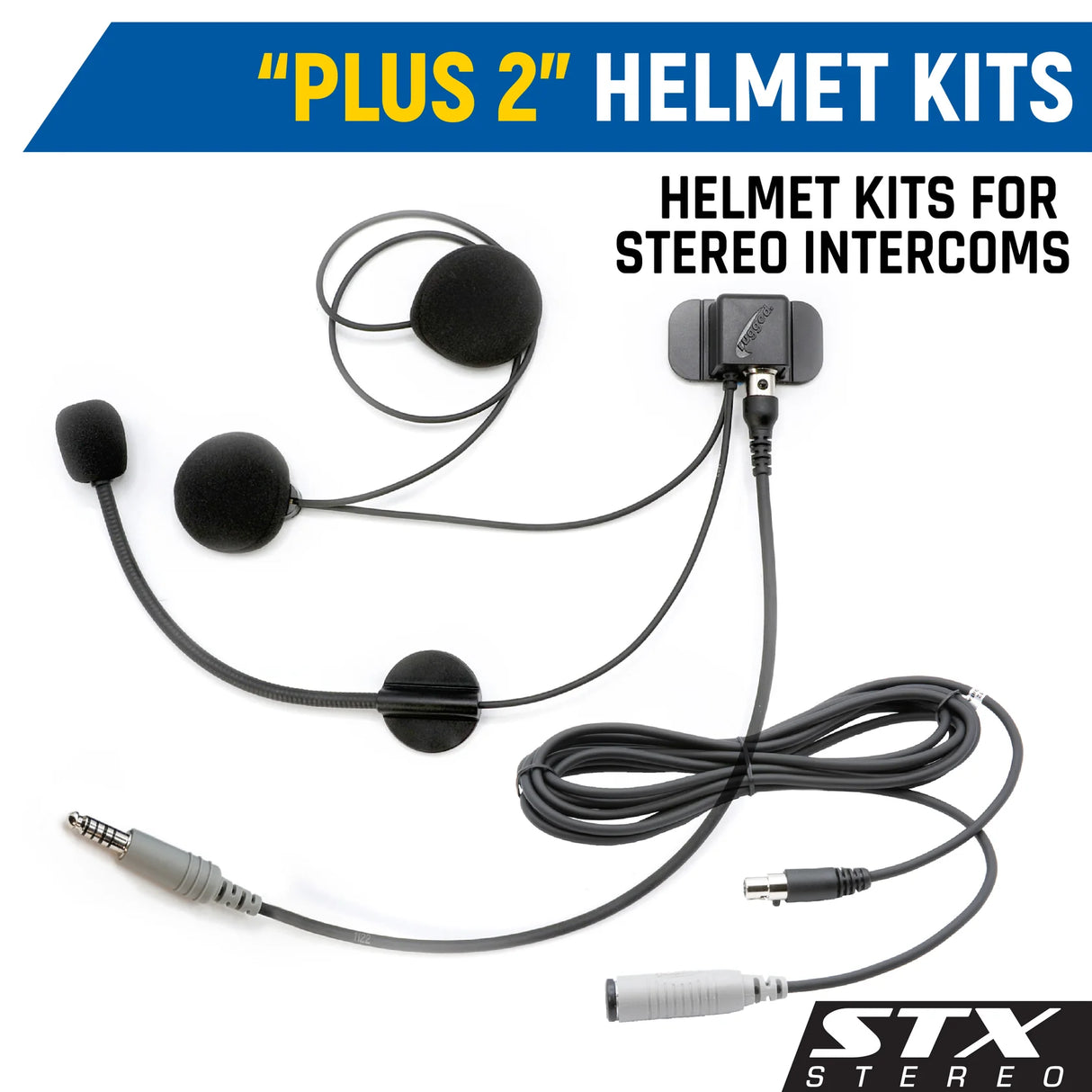 Rugged Radios Rear Seat Expansion Kit with Helmet Kits or Headsets