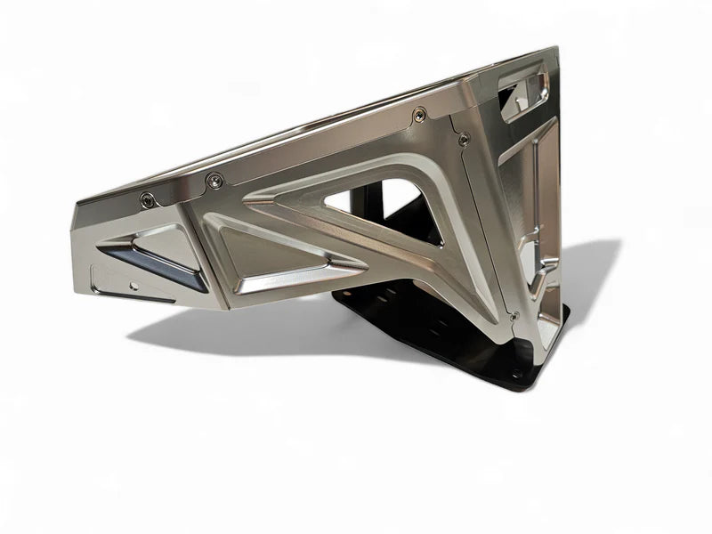 Elektric Offroad 2022-2025 Polaris Rzr Pro R/ Turbo R Billet Front Winch Bumper Anodized Clear