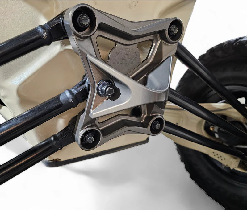 Elektric Offroad 2017-2021 Can Am X3 Maverick Volt Radius Rod Plate Anodized Gun Metal (Works with factory radius rods)