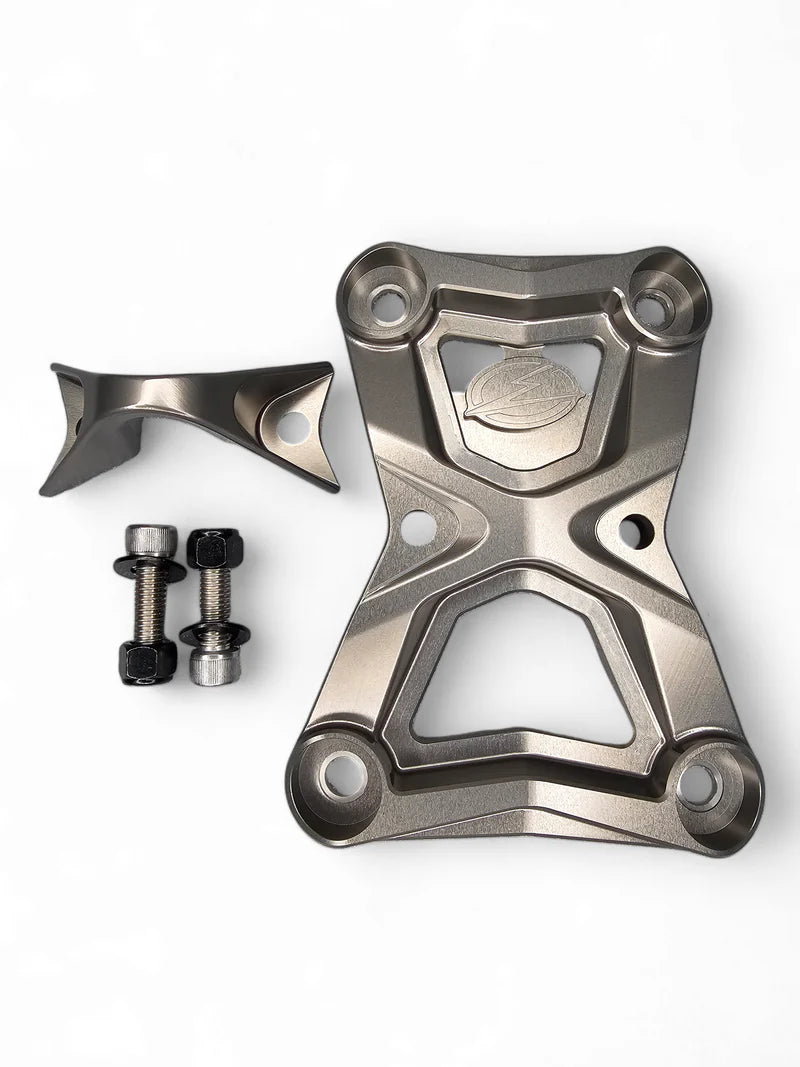 Elektric Offroad 2022-2025 Polaris RZR Turbo R/Pro R EOD Radius Rod Plate with Tow Hook Gunmetal