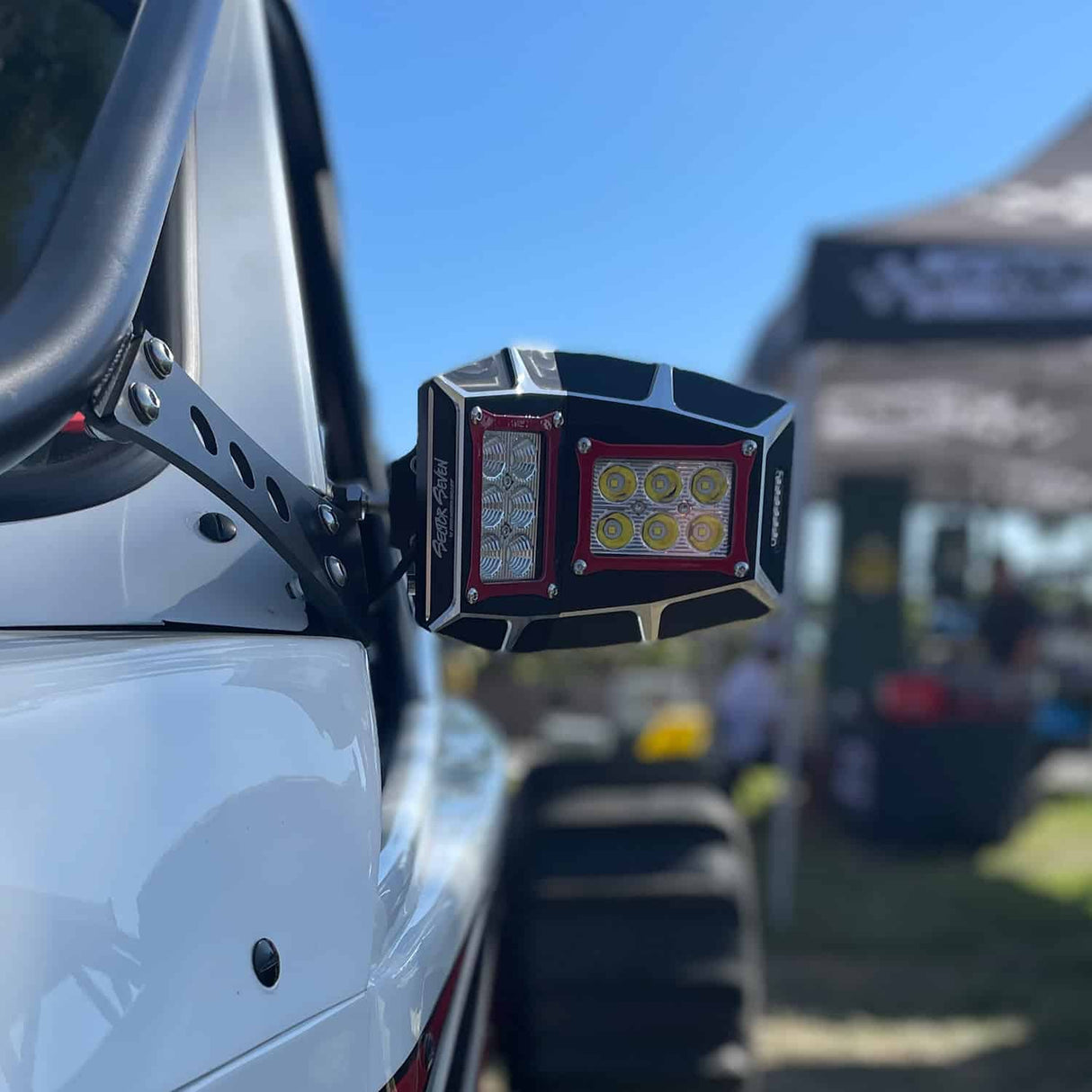 Sector Seven Sawtooth Black LED Lighted Mirrors (M10-1.25)