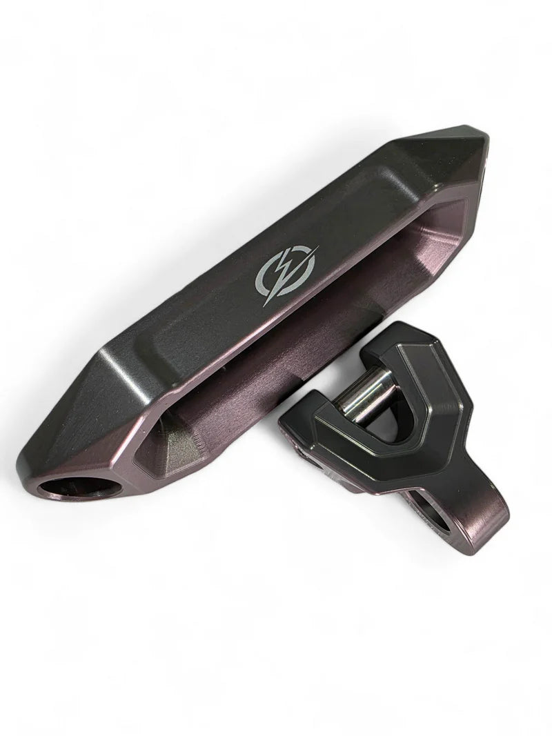 Elektric Offroad Winch Hawse Fairlead and Hook Combo Anodized Gun Metal