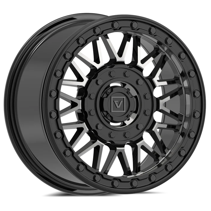 Valor Offroad V08 4 Bolt Dual Drill Beadlock UTV Wheels