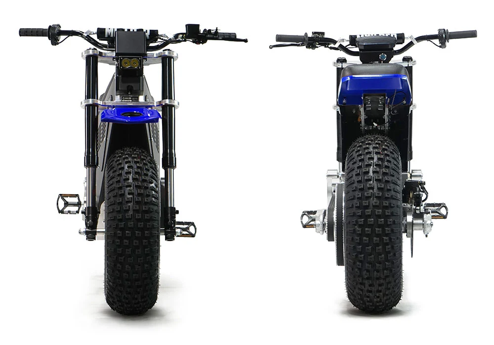 Mini RCR RCR F2 Electric Bike Blue with Blue Fenders
