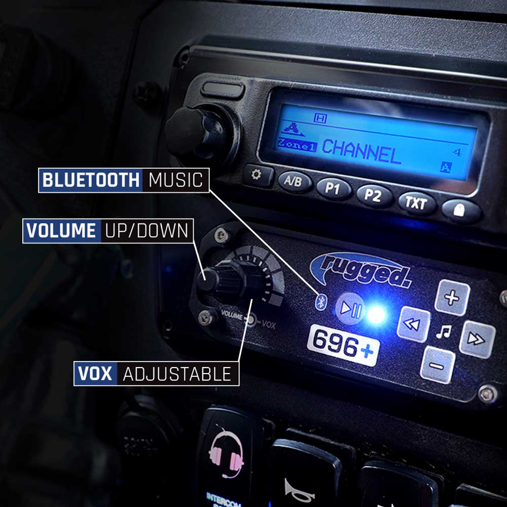 Rugged Radios 696 PLUS High Fidelity Bluetooth Intercom
