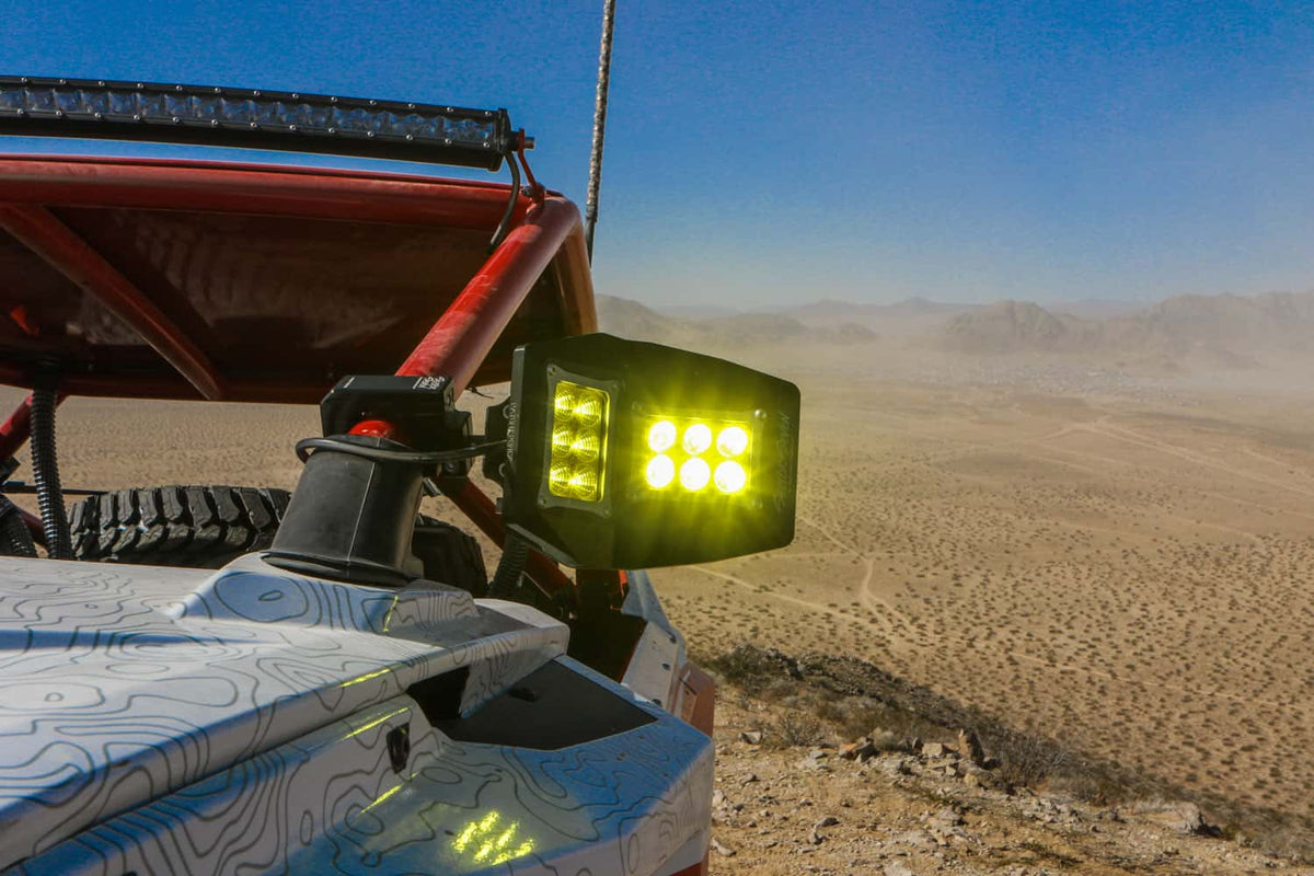 Sector Seven Spectrum/Sawtooth LED 2X3 Yellow Lens (4 pack)