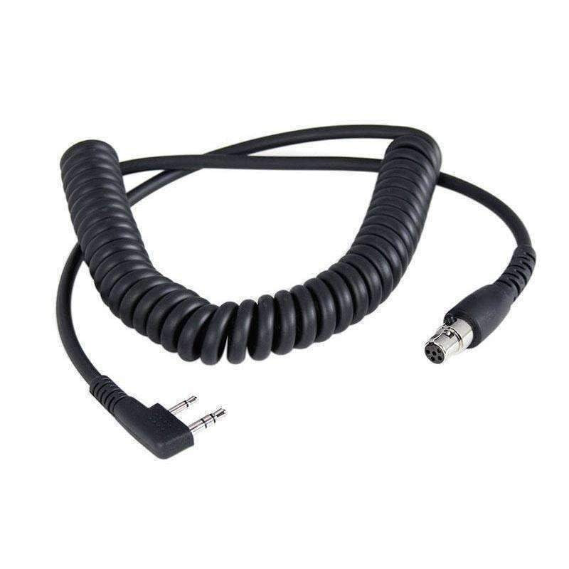 Rugged Radios Headset Coil Cord for Rugged and Kenwood Handheld Radios