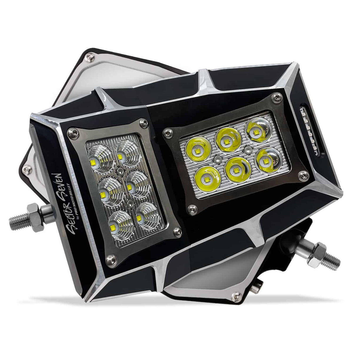 Sector Seven Sawtooth LED Lighted Mirrors (M10-1.25) (mounts sold separately)