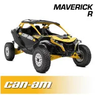 Rugged Radios Can-Am Maverick R Complete Communication Kit with Rocker Switch 696 plus Remote Head Bluetooth Intercom and M1 VHF Business Band 2-Way Radio-Dash Mount