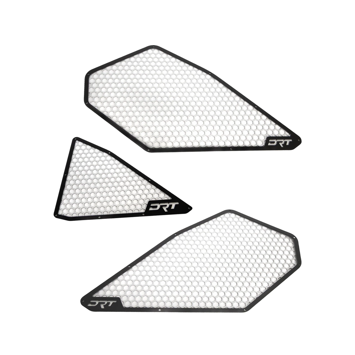 DRT Motorsports Kawasaki Teryx H2 Air Intake Vents Mesh Set (Black/Raw)