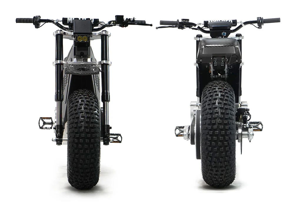 Mini RCR RCR F2 Electric Bike Black with Black Carbon Fenders