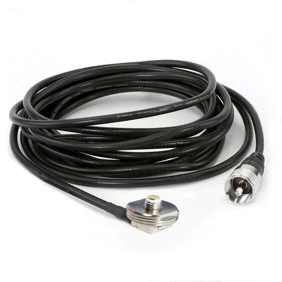 Rugged Radios Antenna Coax Cable with 3/8 NMO Mount- 13'