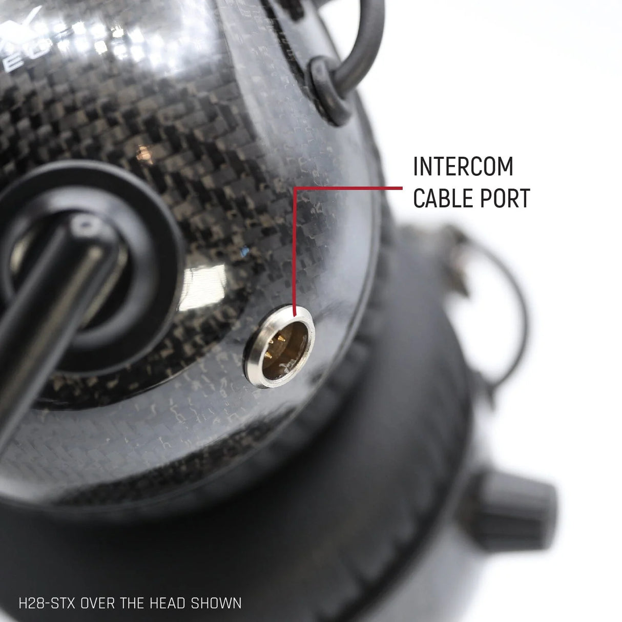 Rugged Radios AlphaBass Carbon Fiber Stereo Headset with Bass Boost and Volume Control