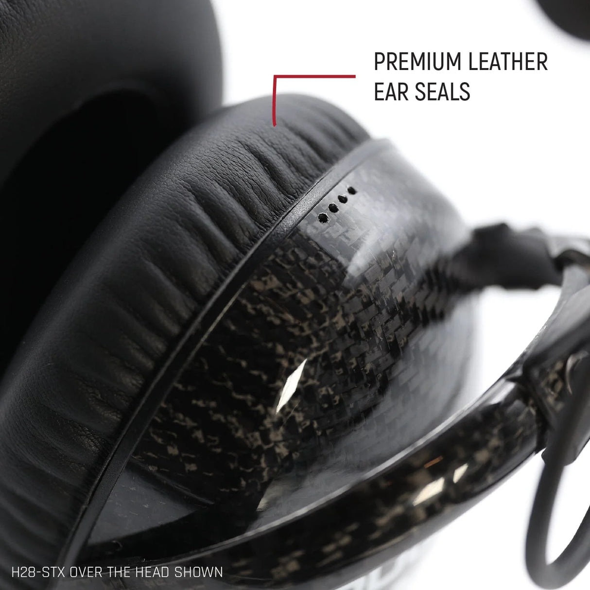 Rugged Radios AlphaBass Carbon Fiber Stereo Headset with Bass Boost and Volume Control