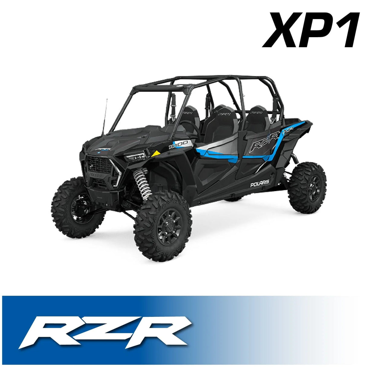Rugged Radios Polaris RZR XP 1000 Complete Communication Kit with STX Stereo Bluetooth Intercom and M1 VHF Business Band 2-Way Radio