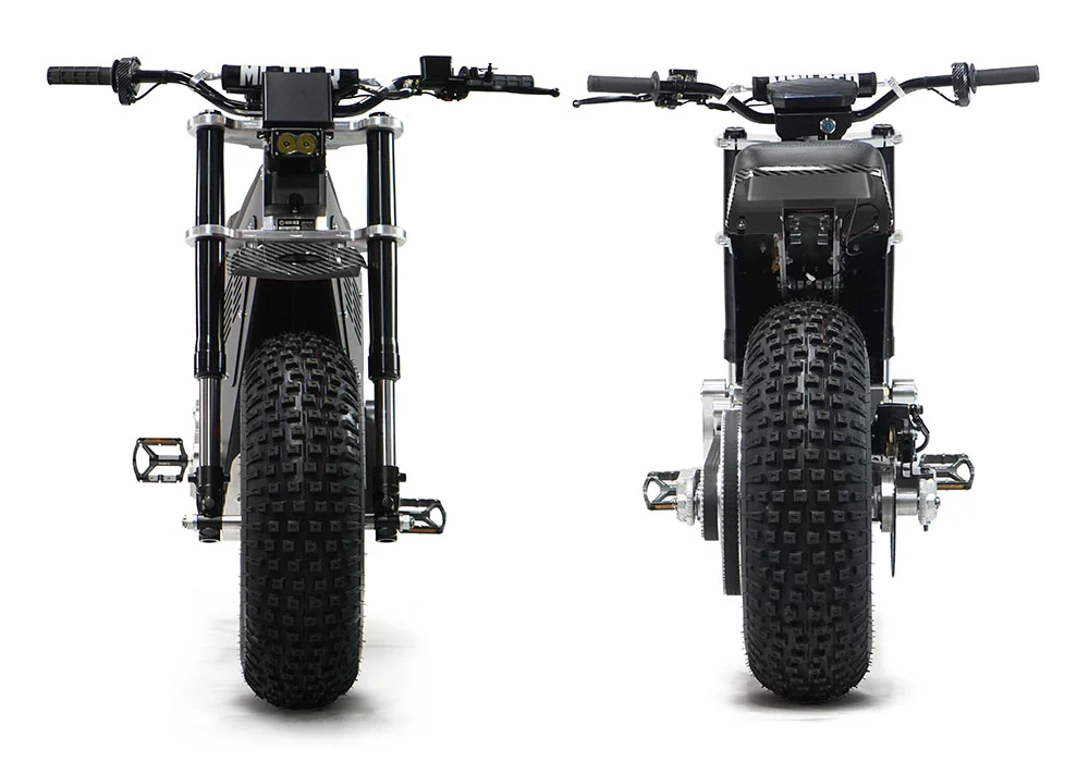 Mini RCR RCR F2 Electric Bike Blue with Black Carbon Fenders