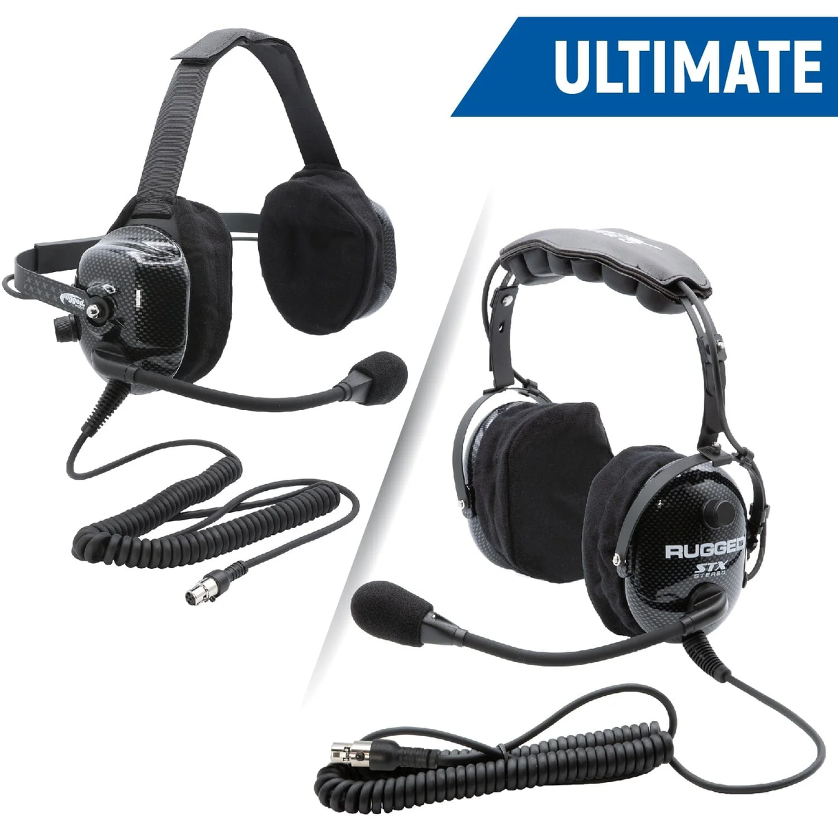 Rugged Radios ULTIMATE Alpha Audio Stereo Headset with Volume Control