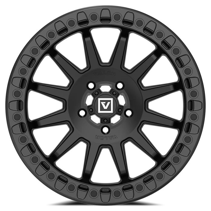 Valor Offroad V09 Beadlock UTV Wheel Satin Black