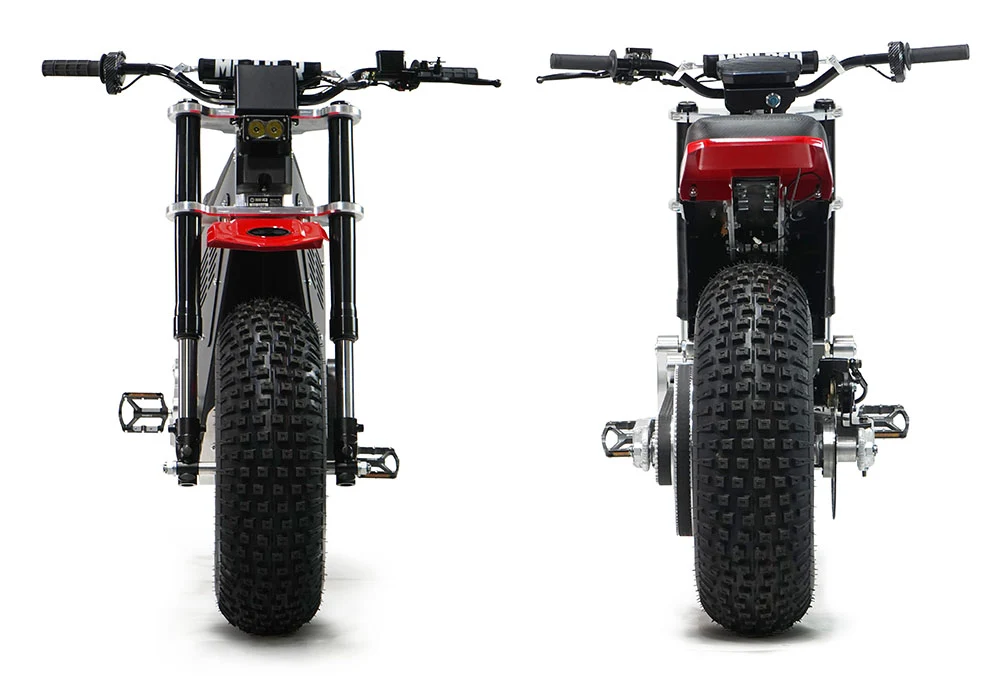 Mini RCR RCR F2 Electric Bike Red with Red Fenders