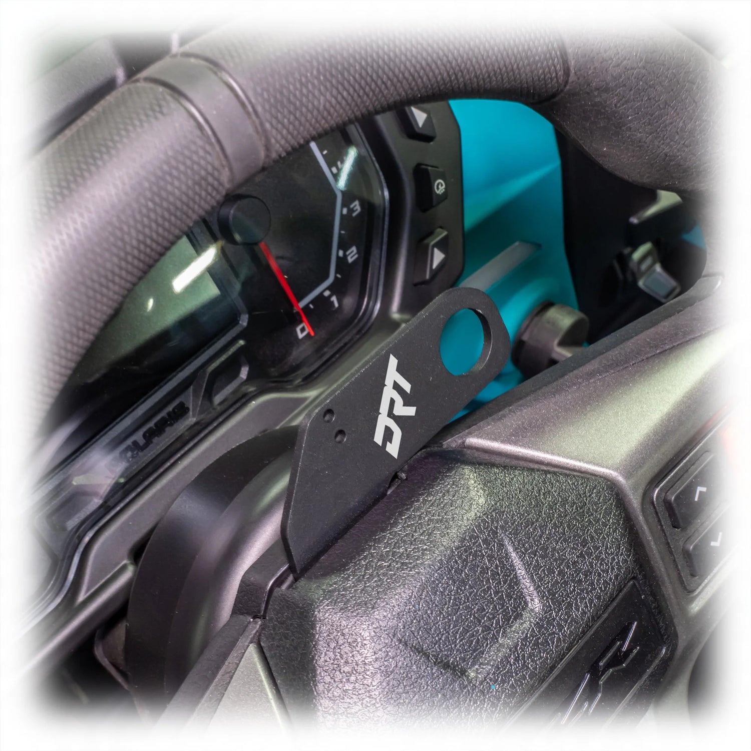 DRT Motorsports T Polaris RZR 2020+ Steering Wheel Single Push-To-Talk Plate