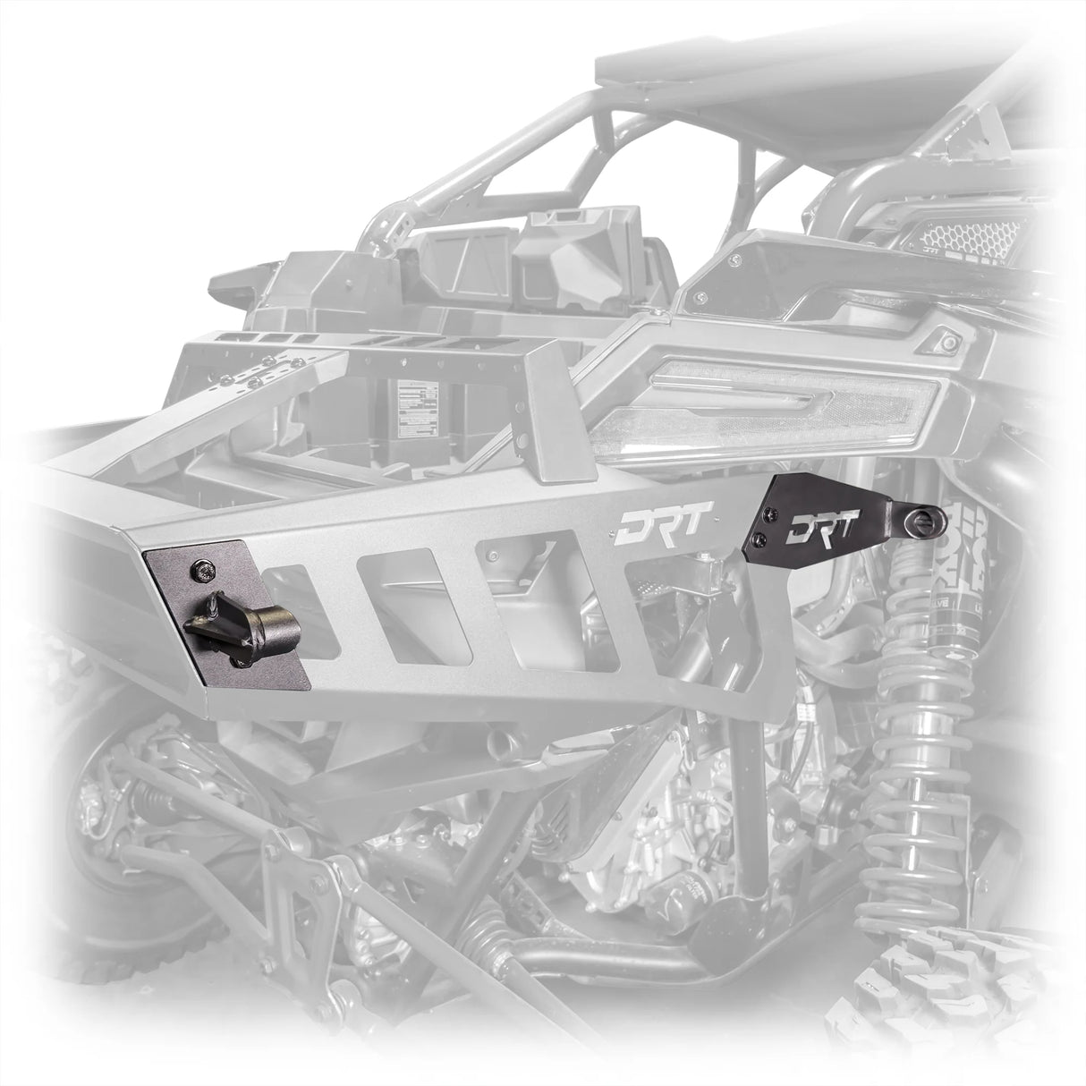 DRT Motorsports  Polaris Pro R Desert Runner Fixed Tire Carrier AGM Electric Jack Holder Kit