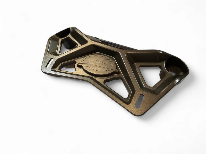 Elektric Offroad 2017+ Can Am X3 Maverick Front Shock Mount Brace w/ light mount Anodized Gun Metal