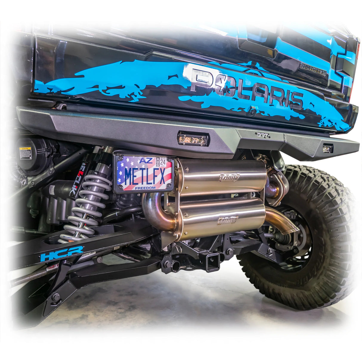 DRT Motorsports  Polaris 2024+ Xpedition Rear Bumper License Plate Bracket