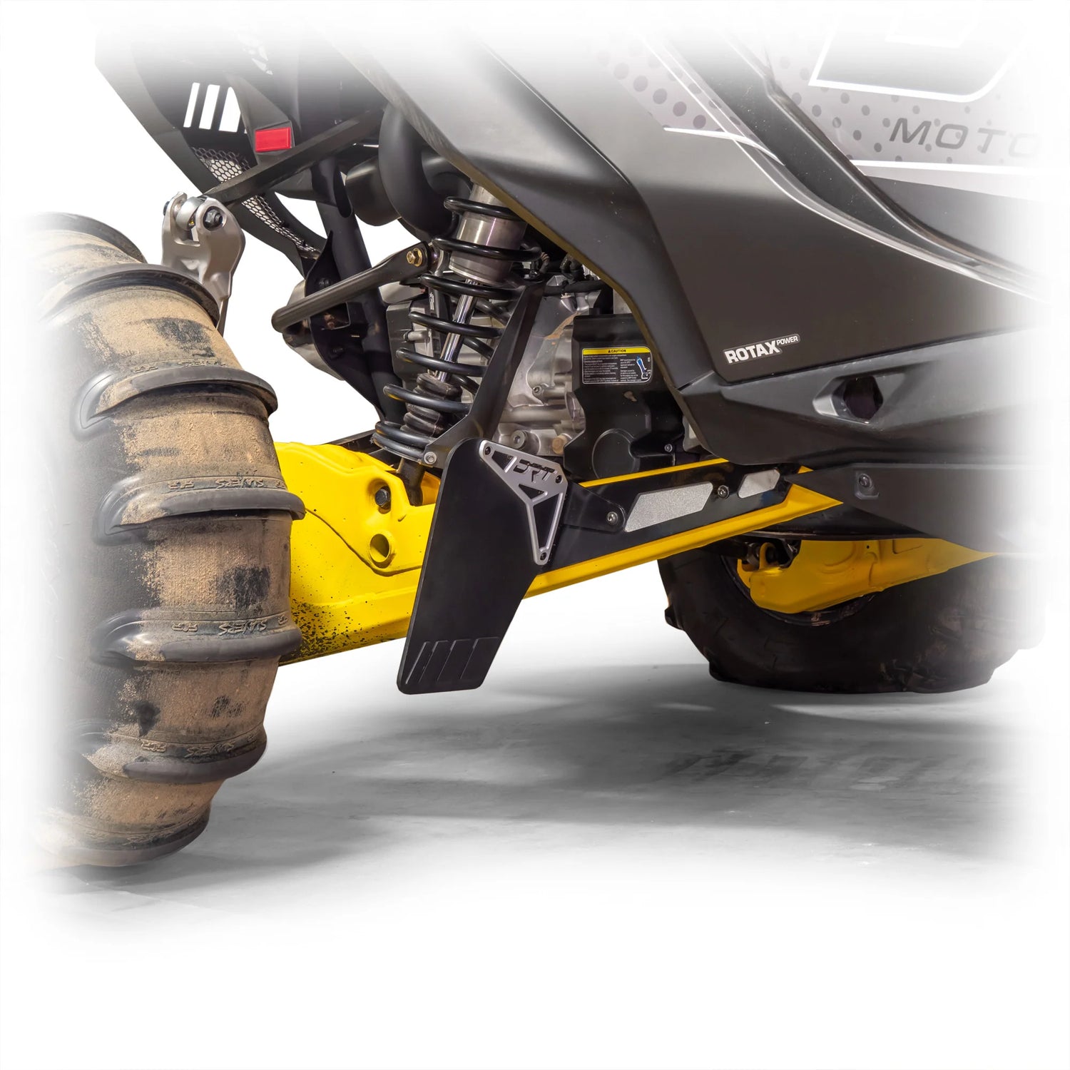 DRT Motorsports Can-Am 2024+ Maverick R Billet Rear Aluminum Mud/Rock Guard Kit