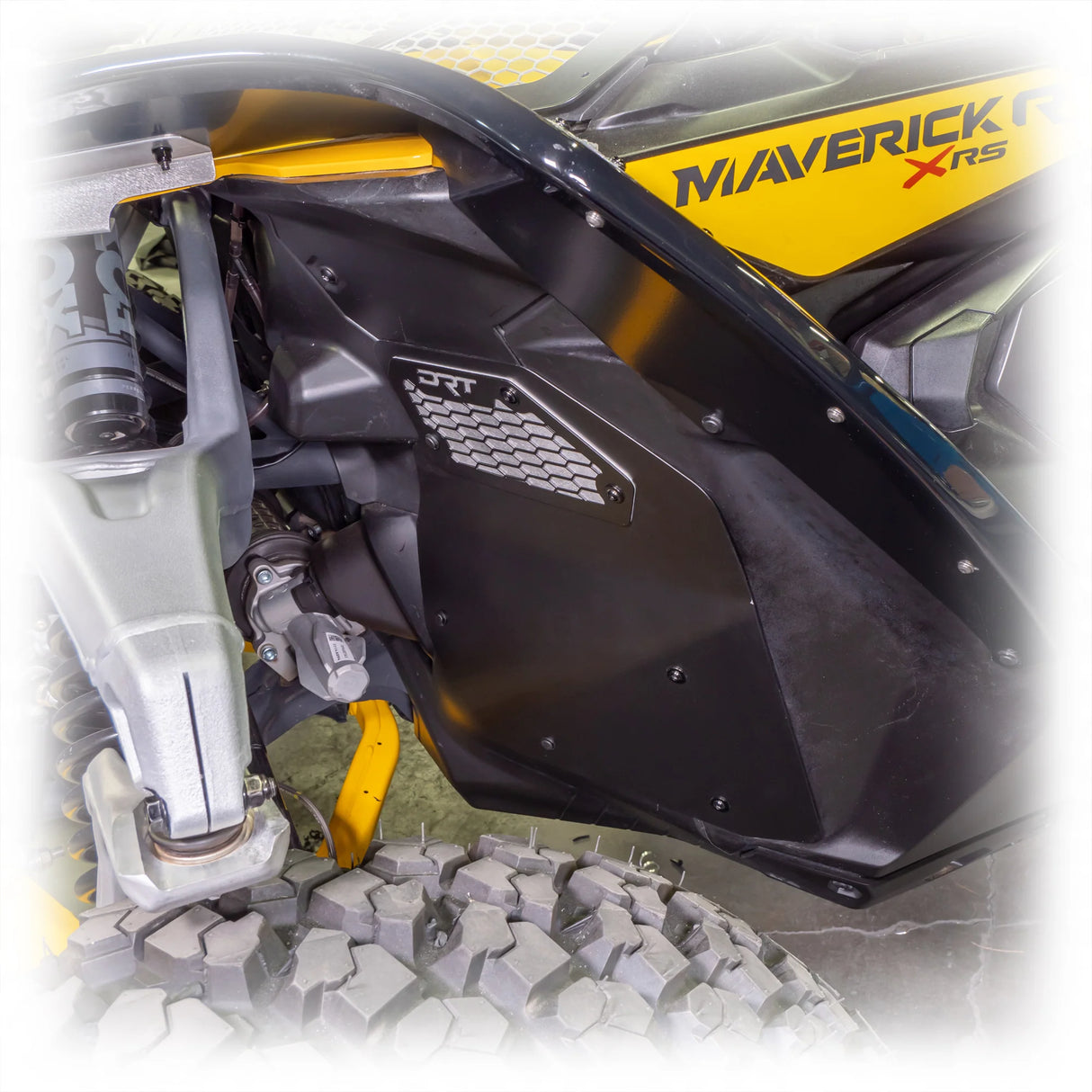 DRT Motorsports  Can-Am 2024+ Maverick R Front Aluminum Rock Guard Kit