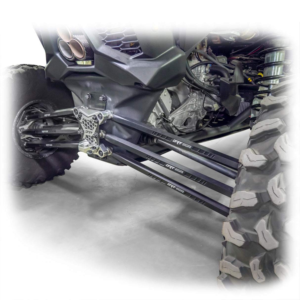DRT Motorsports Can-Am Maverick X3 2017+ Billet Aluminum 3-PC Radius Rod Plate Kit