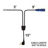 Rugged Radios RUGGED Wired XL Single Seat Car Harness with Pre-Wired 2-Pin Rugged Handheld Radio Connector