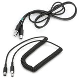 Rugged Radios 5-Pin to 5-Pin Extension Cables- Coil Cord