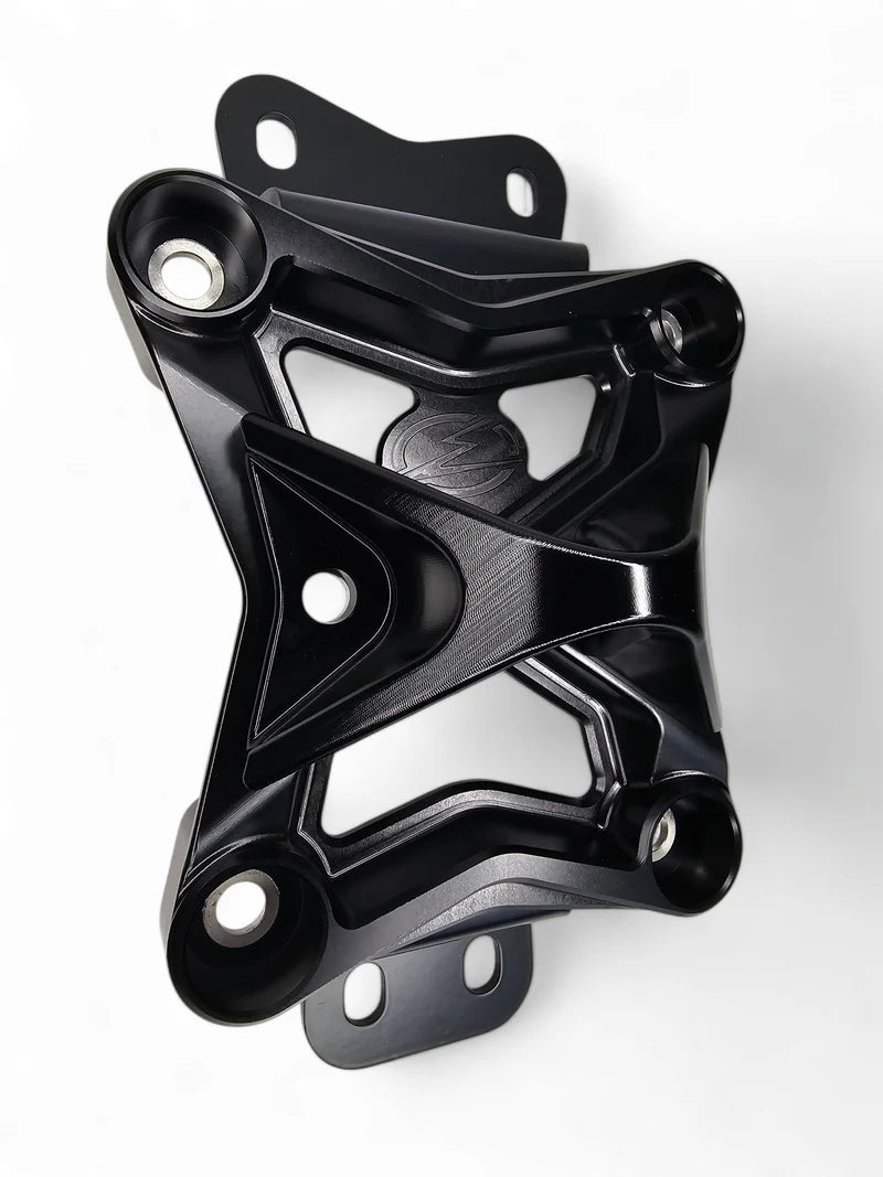 Elektric Offroad 2022+ Can Am X3 Maverick 10 Bolt Radius Rod Plate with Pull Hook (Black)