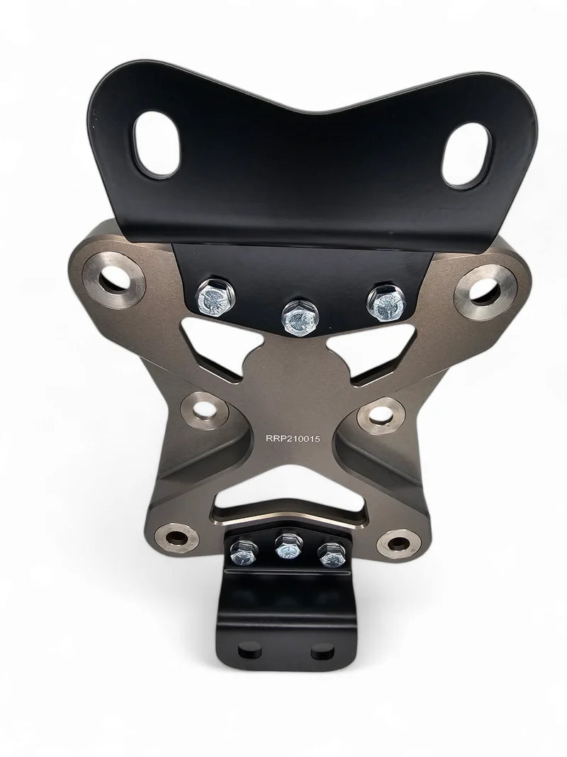 Elektric Offroad 2022+ Can Am X3 Maverick 10 Bolt Radius Rod Plate with Pull Hook (Gun Metal)
