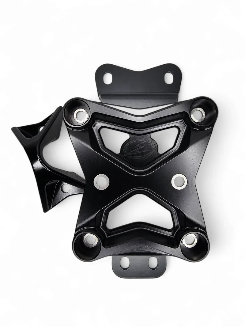 Elektric Offroad 2022+ Can Am X3 Maverick 10 Bolt Radius Rod Plate with Pull Hook (Black)