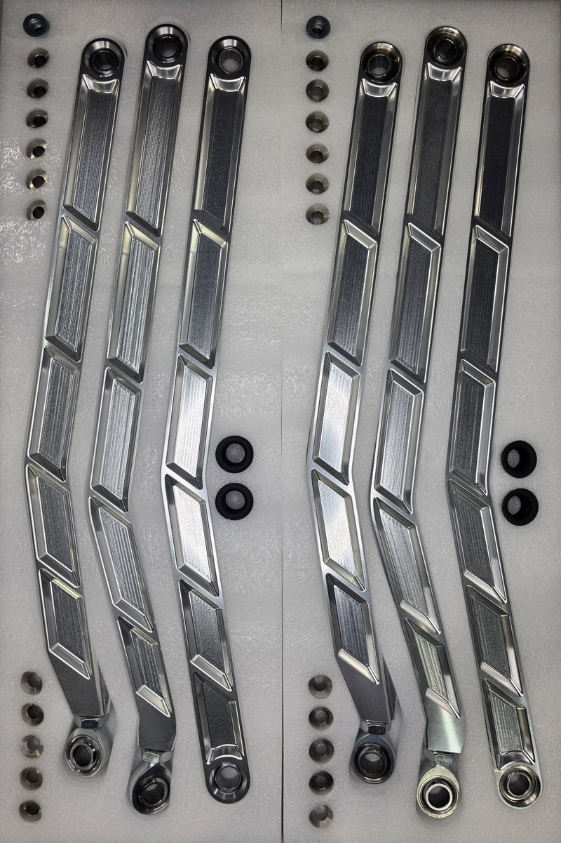 Elektric Offroad 2017+ Can Am Maverick X3 Volt Billet Radius Rods Anodized Clear (RS 72" Model Only)