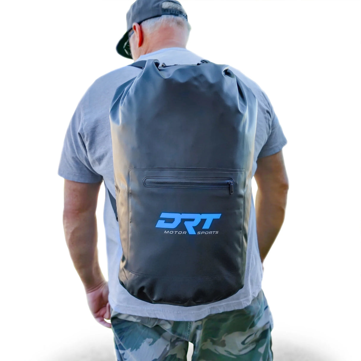 DRT Motorsports 30 Liter  Waterproof Dry Bag with Dual Strap and Zipper Pouch