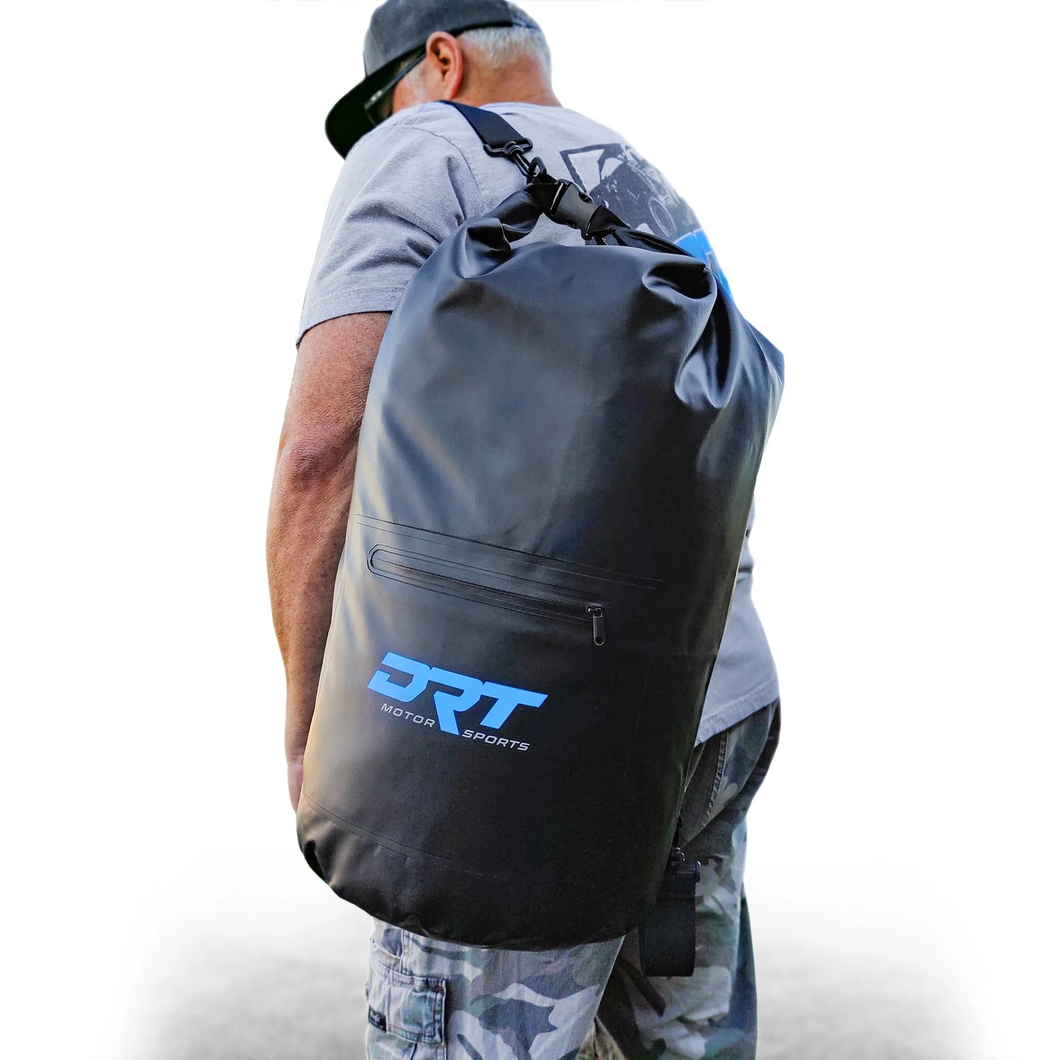 DRT Motorsports 30 Liter  Waterproof Dry Bag with Dual Strap and Zipper Pouch