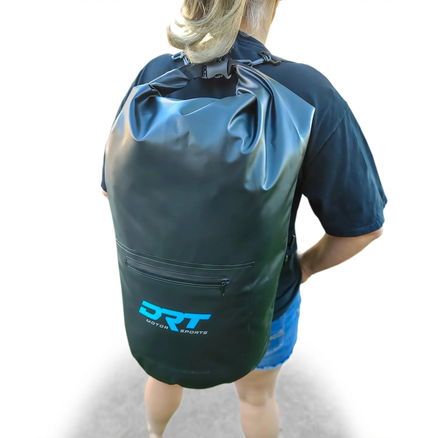 DRT Motorsports 30 Liter  Waterproof Dry Bag with Dual Strap and Zipper Pouch
