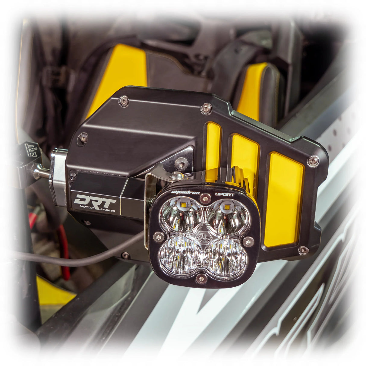 DRT Motorsports Billet Aluminum Tactical Convex Side Lighted Mirror Set Kit