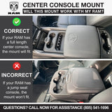 Rugged Radios Center Console Radio Mount for Ford, Chevy, GMC, and Ram TRX Trucks